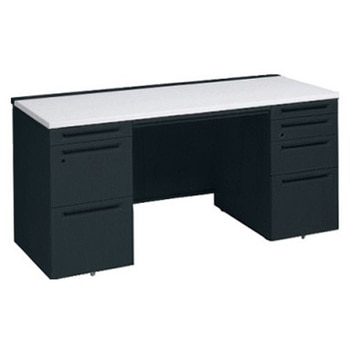 アドバンス 両袖机 4段 中央引出し付(A3対応) スタンダードタイプ オカムラ(岡村製作所)