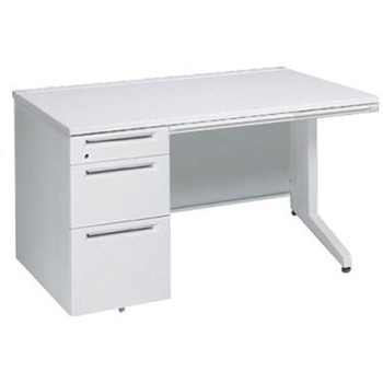 アドバンス 左片袖3段B5 中央引出し付(A3対応) コンセント対応タイプ L脚 オカムラ(岡村製作所)