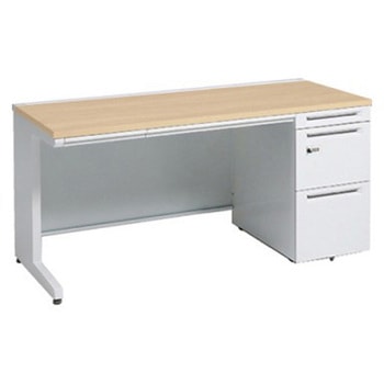 アドバンス 右片袖 中央引出し付(A3対応) 標準タイプ ダイヤル錠タイプ L脚 オカムラ(岡村製作所)