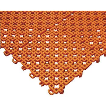 チェックチェッカー 150X150mm オレンジ ミヅシマ工業