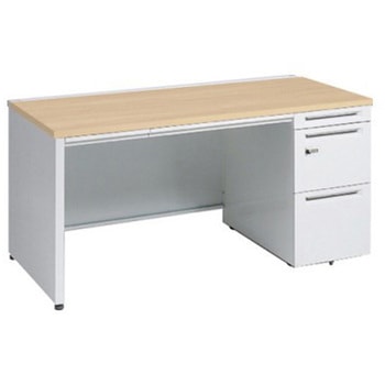 アドバンス 右片袖 中央引出し付(A3対応) 標準タイプ ダイヤル錠タイプ パネル脚 オカムラ(岡村製作所)