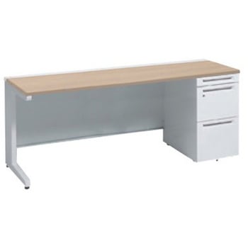 アドバンス 右片袖 中央引出し無 標準タイプ L脚 オカムラ(岡村製作所)