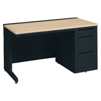 アドバンス 右片袖3段B5 中央引出し付(A3対応) 標準タイプ L脚 オカムラ(岡村製作所)