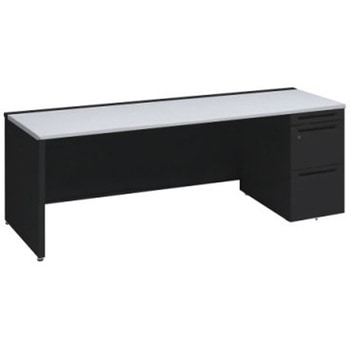 アドバンス 右片袖 中央引出し無 標準タイプ パネル脚 オカムラ(岡村製作所)