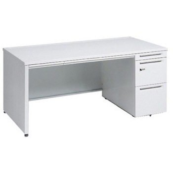 アドバンス 右片袖 中央引出し付(A3対応) コンセント対応タイプ ダイヤル錠タイプ パネル脚 オカムラ(岡村製作所)