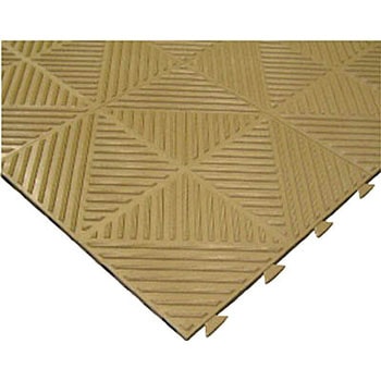 ゴムライクマット 305×305×8mm ライトブラウン ミヅシマ工業