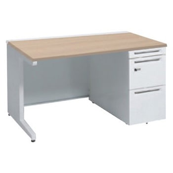 アドバンス 右片袖 中央引出し無 標準タイプ ダイヤル錠タイプ L脚 オカムラ(岡村製作所)