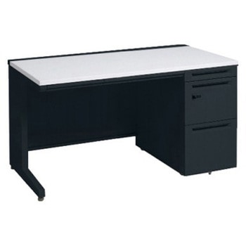 アドバンス 右片袖 中央引出し付(A3対応) コンセント対応タイプ ダイヤル錠タイプ L脚 オカムラ(岡村製作所)