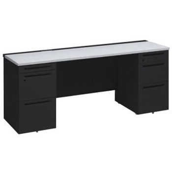 アドバンス 両袖机 3段B5 中央引出し無 コンセント対応タイプ オカムラ(岡村製作所)