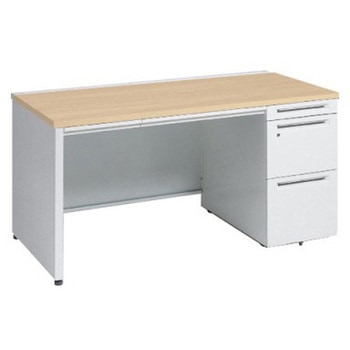 アドバンス 右片袖 中央引出し付(A3対応) 標準タイプ パネル脚 オカムラ(岡村製作所)