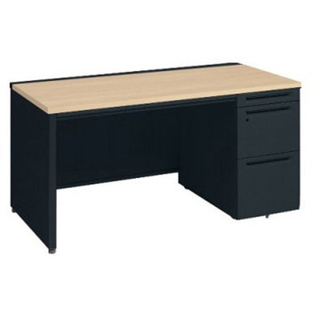 アドバンス 右片袖 中央引出し付(A3対応) 標準タイプ パネル脚 オカムラ(岡村製作所)