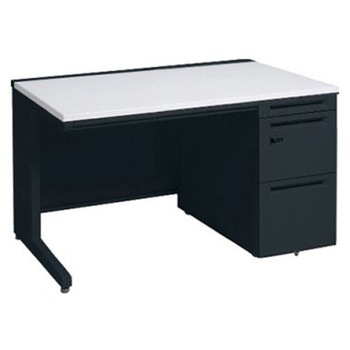 アドバンス 右片袖 中央引出し付(A3対応) コンセント対応タイプ ダイヤル錠タイプ L脚 オカムラ(岡村製作所)