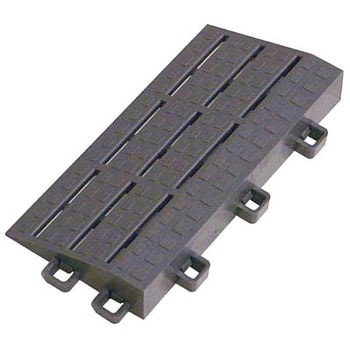 ブラシマットD グレー 中フチー 75×150mm ミヅシマ工業