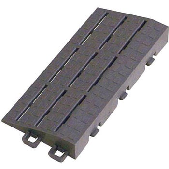 ブラシマットD グレー 中フチ+ 75×150mm ミヅシマ工業