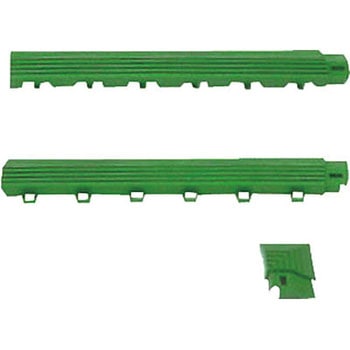 ブラシマットL 中フチー 50×300mm グリーン ミヅシマ工業