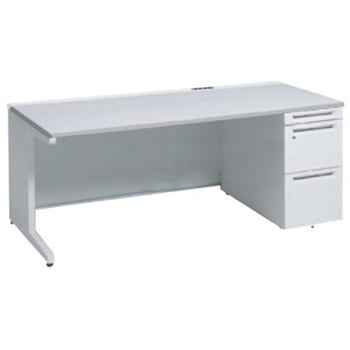 アドバンス 右片袖 中央引出し無 コンセント対応タイプ L脚 オカムラ(岡村製作所)