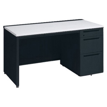 アドバンス 右片袖3段B5 中央引出し付(A3対応) 標準タイプ パネル脚 オカムラ(岡村製作所)