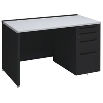 アドバンス 右片袖4段 中央引出し無 コンセント対応タイプ パネル脚 オカムラ(岡村製作所)