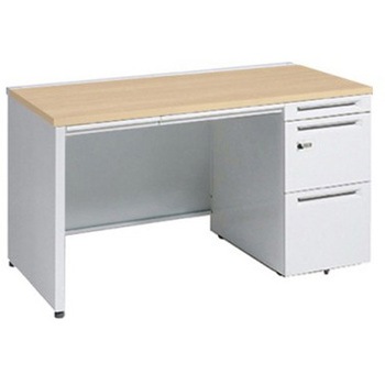 アドバンス 右片袖 中央引出し付(A3対応) コンセント対応タイプ ダイヤル錠タイプ パネル脚 オカムラ(岡村製作所)