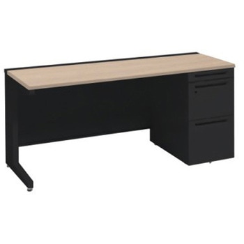 アドバンス 右片袖 中央引出し無 標準タイプ L脚 オカムラ(岡村製作所)