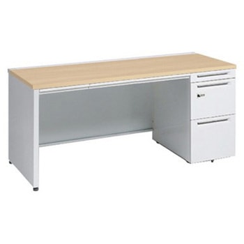 アドバンス 右片袖 中央引出し付(A3対応) 標準タイプ ダイヤル錠タイプ パネル脚 オカムラ(岡村製作所)