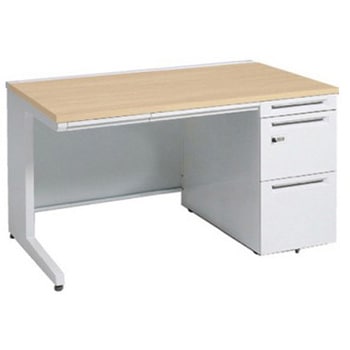 アドバンス 右片袖 中央引出し付(A3対応) 標準タイプ ダイヤル錠タイプ L脚 オカムラ(岡村製作所)