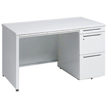 アドバンス 右片袖 中央引出し付(A3対応) コンセント対応タイプ パネル脚 オカムラ(岡村製作所)