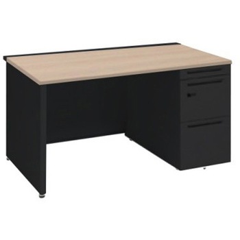 アドバンス 右片袖 中央引出し無 スタンダード ダイヤル錠タイプ パネル脚 オカムラ(岡村製作所)