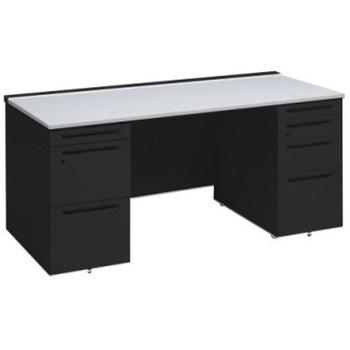 アドバンス 両袖机 4段 中央引出し無 スタンダードタイプ オカムラ(岡村製作所)