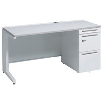 アドバンス 右片袖 中央引出し無 コンセント対応 ダイヤル錠タイプ L脚 オカムラ(岡村製作所)