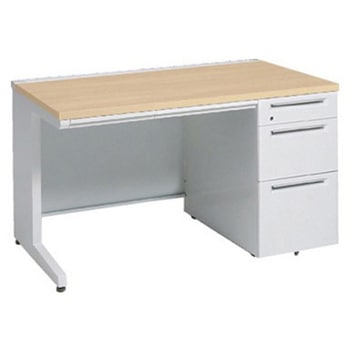 アドバンス 右片袖3段B5 中央引出し付(A3対応) コンセント対応タイプ L脚 オカムラ(岡村製作所)