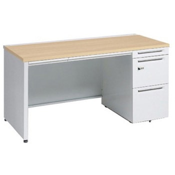 アドバンス 右片袖 中央引出し付(A3対応) 標準タイプ ダイヤル錠タイプ パネル脚 オカムラ(岡村製作所)