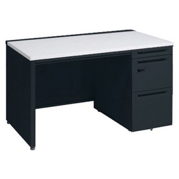 アドバンス 右片袖 中央引出し付(A3対応) コンセント対応タイプ ダイヤル錠タイプ パネル脚 オカムラ(岡村製作所)