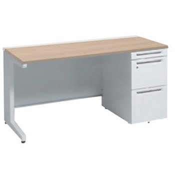 アドバンス 右片袖 中央引出し無 標準タイプ L脚 オカムラ(岡村製作所)