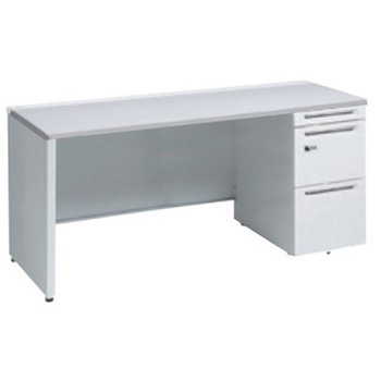 アドバンス 右片袖 中央引出し無 スタンダード ダイヤル錠タイプ パネル脚 オカムラ(岡村製作所)