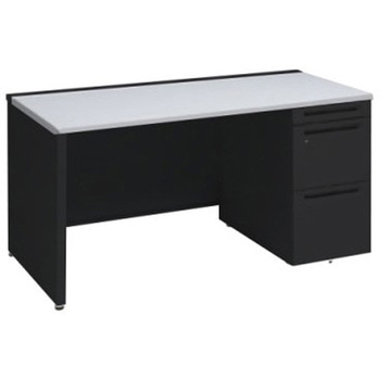 アドバンス 右片袖 中央引出し無 標準タイプ パネル脚 オカムラ(岡村製作所)