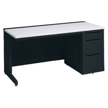 アドバンス 右片袖3段B5 中央引出し付(A3対応) コンセント対応タイプ L脚 オカムラ(岡村製作所)