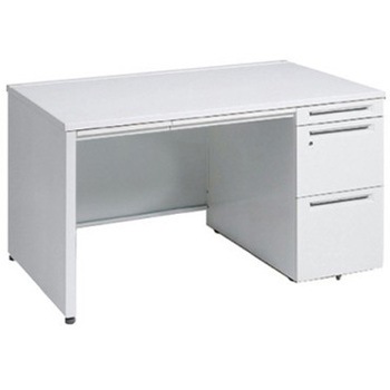 アドバンス 右片袖 中央引出し付(A3対応) コンセント対応タイプ パネル脚 オカムラ(岡村製作所)