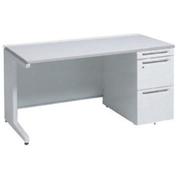 アドバンス 右片袖 中央引出し無 標準タイプ L脚 オカムラ(岡村製作所)