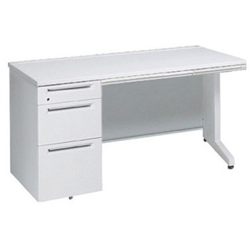 アドバンス 左片袖3段B5 中央引出し付(A3対応) コンセント対応タイプ L脚 オカムラ(岡村製作所)