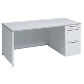 アドバンス 右片袖 中央引出し無 標準タイプ パネル脚 オカムラ(岡村製作所)