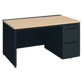 アドバンス 右片袖 中央引出し付(A3対応) 標準タイプ パネル脚 オカムラ(岡村製作所)