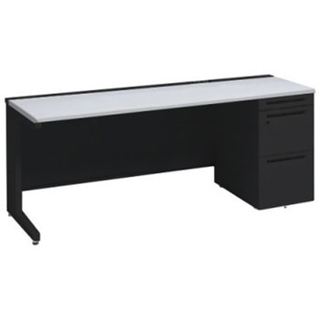 アドバンス 右片袖 中央引出し無 コンセント対応タイプ L脚 オカムラ(岡村製作所)