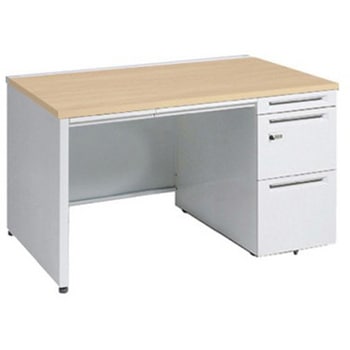 アドバンス 右片袖 中央引出し付(A3対応) コンセント対応タイプ ダイヤル錠タイプ パネル脚 オカムラ(岡村製作所)