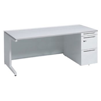 アドバンス 右片袖 中央引出し無 標準タイプ ダイヤル錠タイプ L脚 オカムラ(岡村製作所)