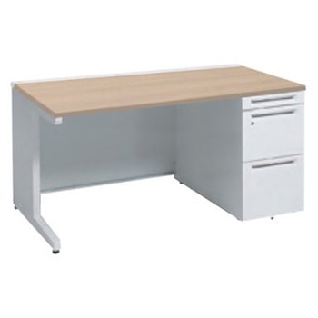 アドバンス 右片袖 中央引出し無 標準タイプ L脚 オカムラ(岡村製作所)