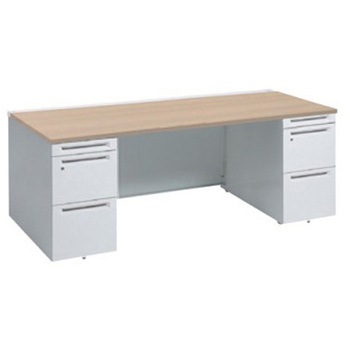 アドバンス 両袖机 中央引出し無 スタンダードタイプ オカムラ(岡村製作所)