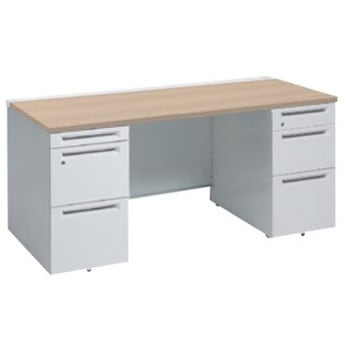 アドバンス 両袖机 3段B5 中央引出し無 スタンダードタイプ オカムラ(岡村製作所)