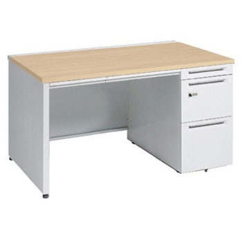 アドバンス 右片袖 中央引出し付(A3対応) 標準タイプ ダイヤル錠タイプ パネル脚 オカムラ(岡村製作所)