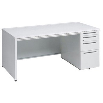 アドバンス 右片袖4段 中央引出し付(A3対応) コンセント対応タイプ パネル脚 オカムラ(岡村製作所)